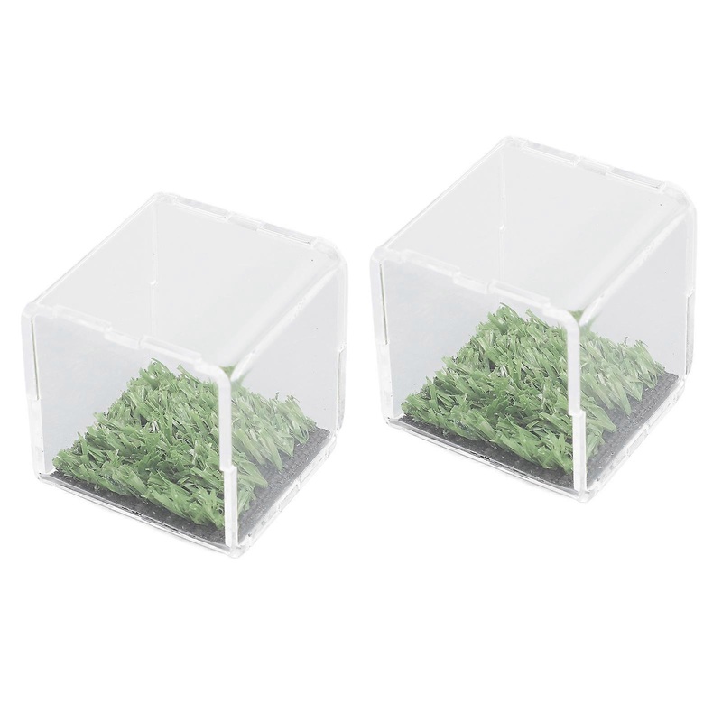 2pcs Acrylic Singe Ball Display Case Showcase Ball Protector Clear Water Resistant Ball Display Cube Holder 4.9×4.9x5cm