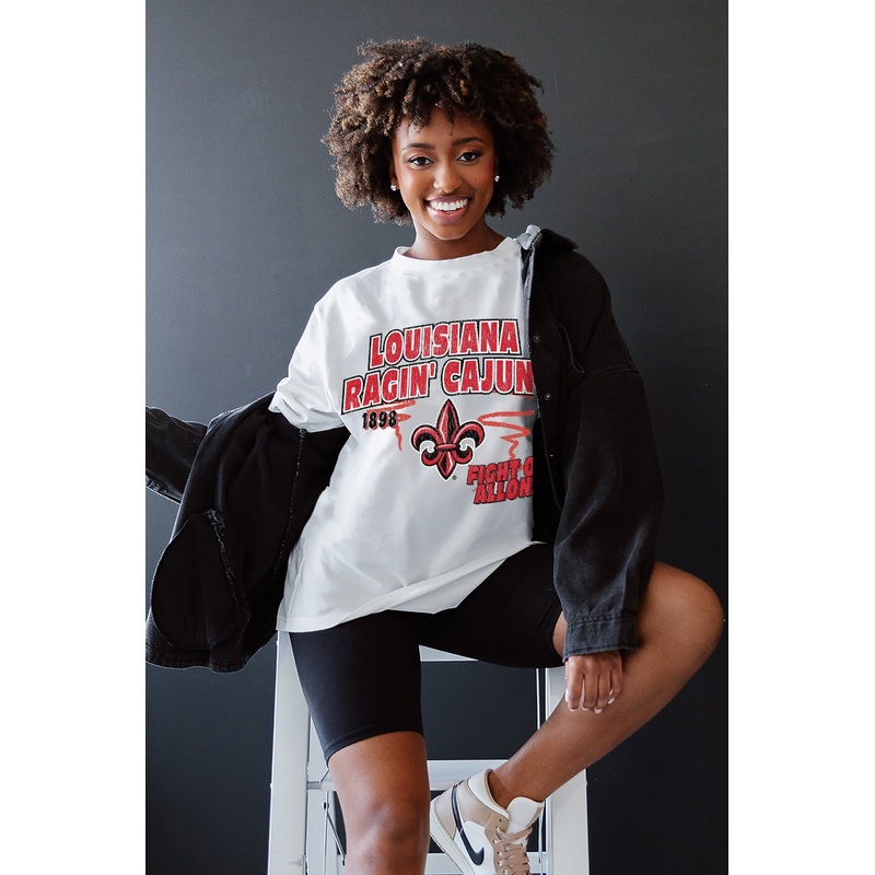 LOUISIANA RAGIN’ CAJUNS In The Lead Oversized Tee