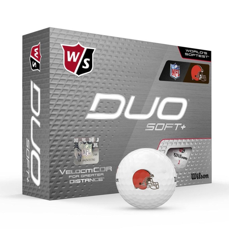 Wilson DUO Soft + NFL Golf Balls – Cleveland Browns