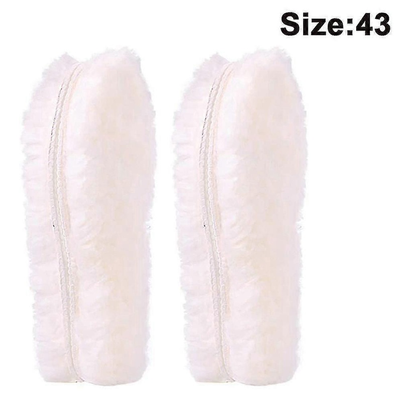 Fuzzy Sheepskin Insole, Warm Thick Fluffy Lambswool Inserts 37