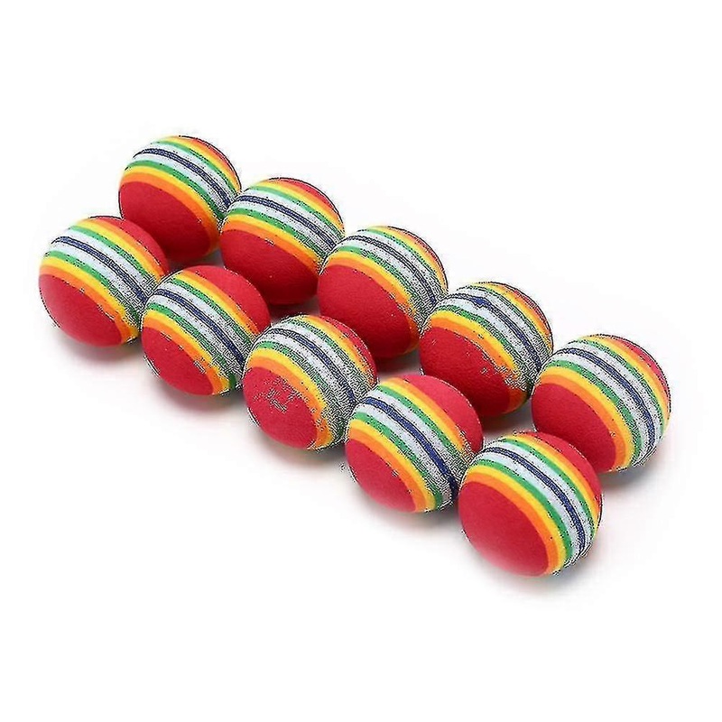 Golf Rainbow Ball Eva Foam Ball Indoor Practice Ball Sponge Ball Spherical Toy Ball Diameter 42mm