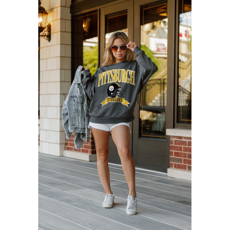 PITTSBURGH STEELERS Seal The Deal Fleece Crewneck Pullover