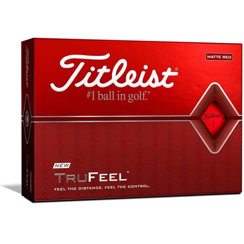 Titleist TruFeel Golf Balls – Matte Red