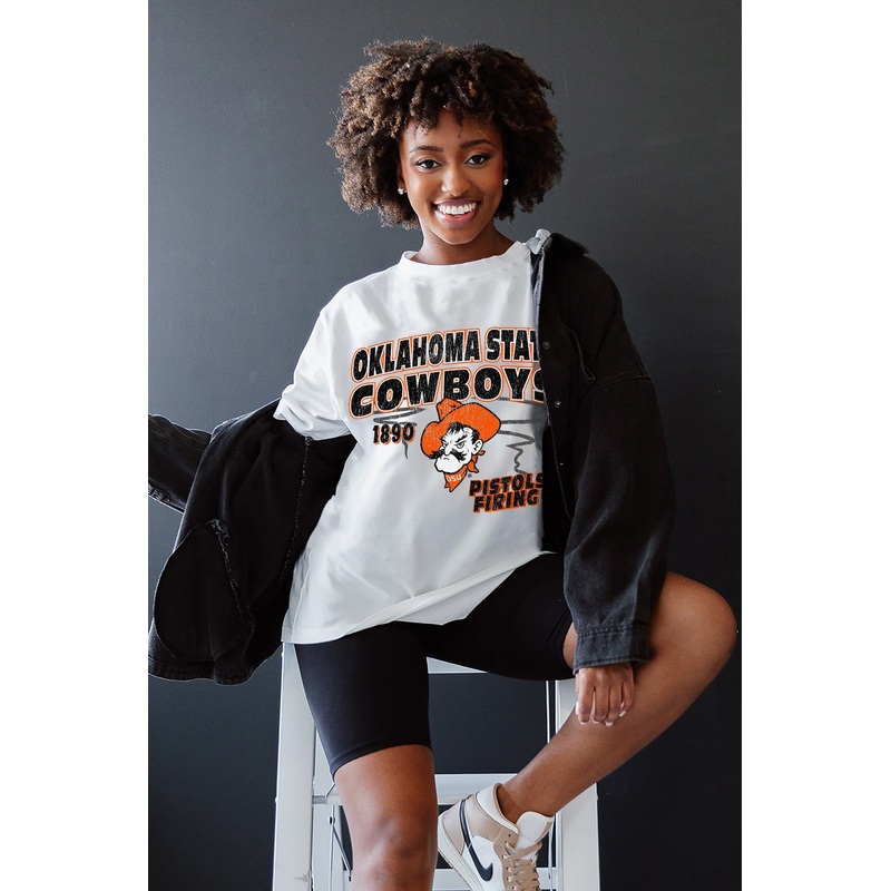 OKLAHOMA STATE COWBOYS In The Lead Oversized Tee