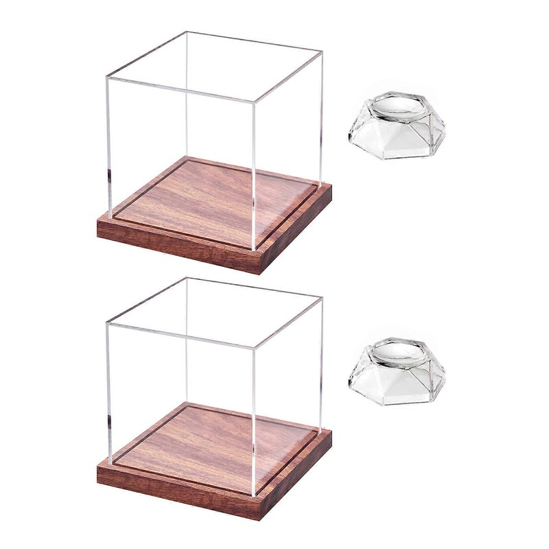 Premium Acrylic Baseball Display Box Durability Square Baseball Show Box for Showcasing Autographed Balls