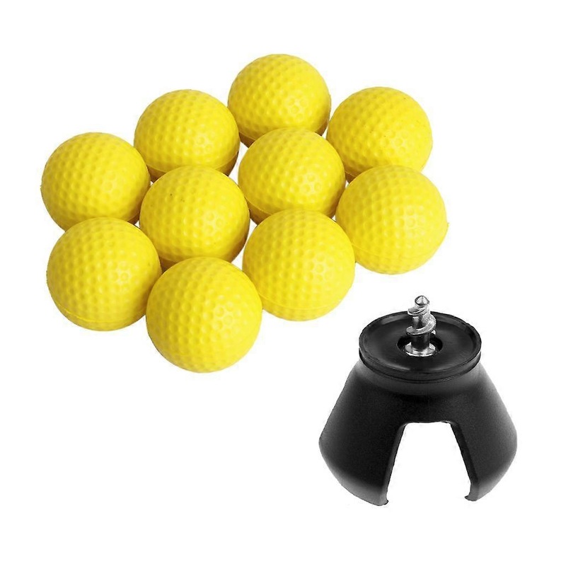 10pcs PU Golf Ball Training Soft Foam Practice Balls + Golf Ball Pick Up