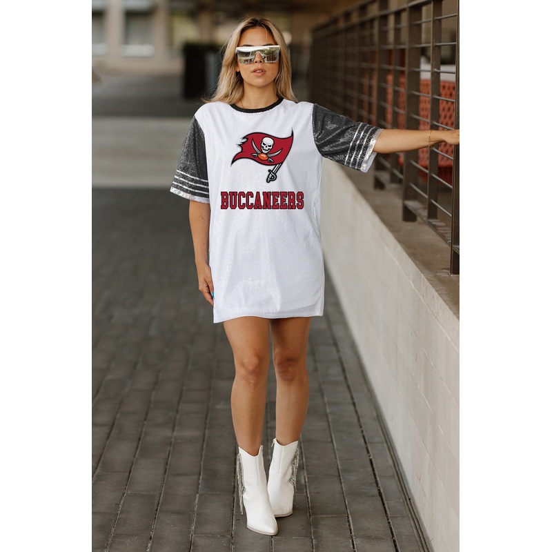 TAMPA BAY BUCCANEERS Bling It Sequined Jersey Dress
