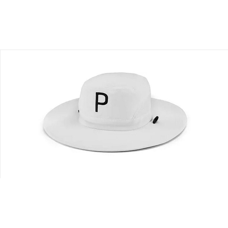 NEW Puma Aussie P Bright White Bucket Hat/Cap
