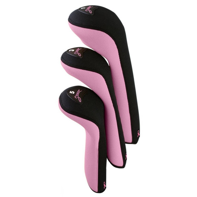 Stealth Golf Club Head Covers – Black/Pink