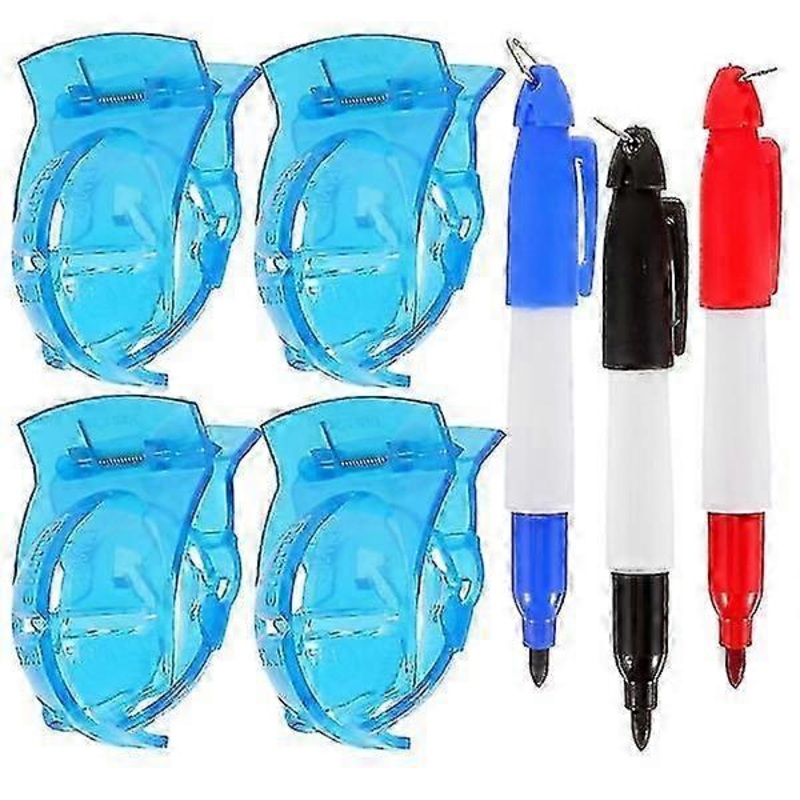 1 Set Of Golfs Ball Marker Golfing Ball Alignment Tool Plastic Golfing Ball Marker Pen Golfs Supply