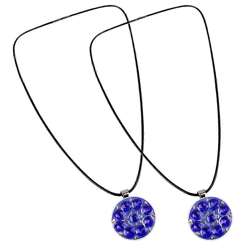 Golf Markers For Putting Green Zinc Alloy Glazed Crystal Ball Position Marker 2Pcs