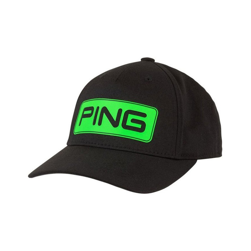 Ping Junior Tour Hat|White Black|Black Electric Green