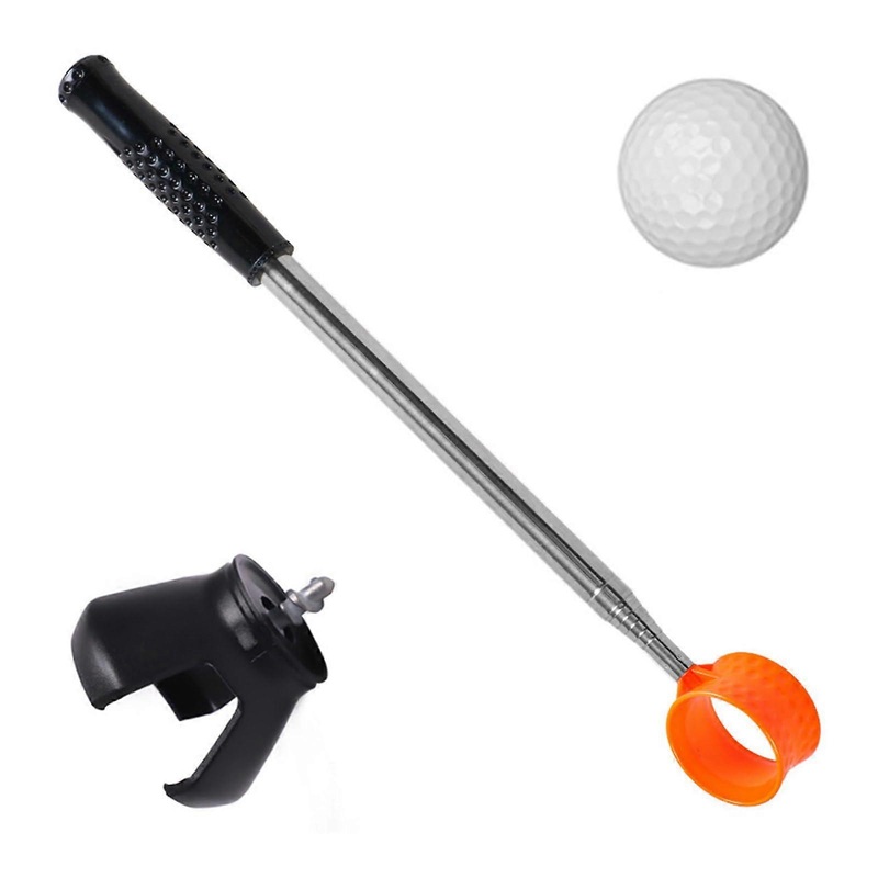 Telescopic Golf Ball Stainless Steel Ball Picker Grabber for Men and Women Golfers, Easy to Carry Golf Ball Retriever