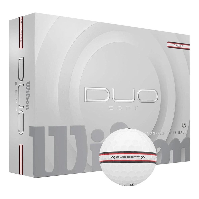 Wilson Duo Soft TRK360 Golf Balls – White/Red