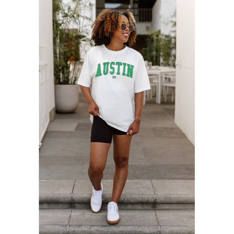 AUSTIN FC Goal Line Oversized Crewneck Tee