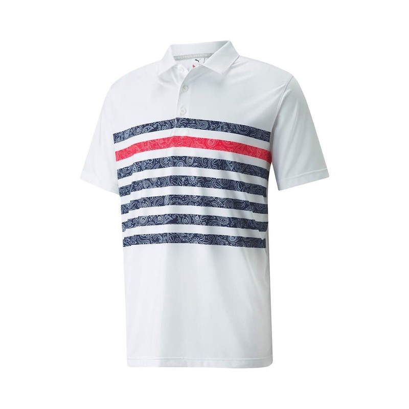 Puma Volition Paisley Stripe Polo