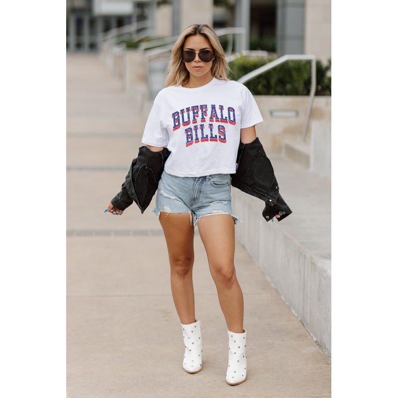 BUFFALO BILLS Claim To Fame Boxy-Fit Crop Tee