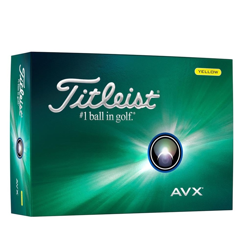 Titleist AVX Yellow Personalized Golf Balls