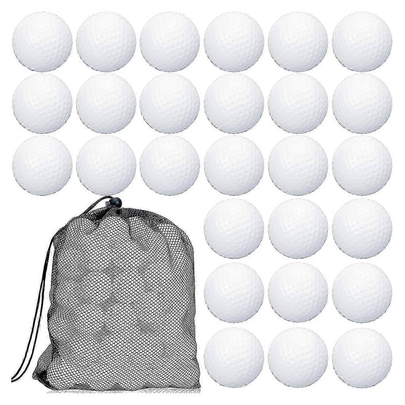 100 Pcs Hollow Golf Balls with Drawstring Bag – Perfect for Swing Practice