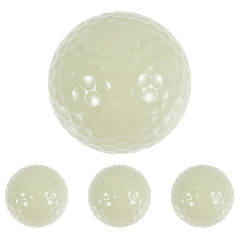 4pcs Glow In The Dark Golf Balls Reusable Golf Training Balls Smooth Fluorescent Golf Balls