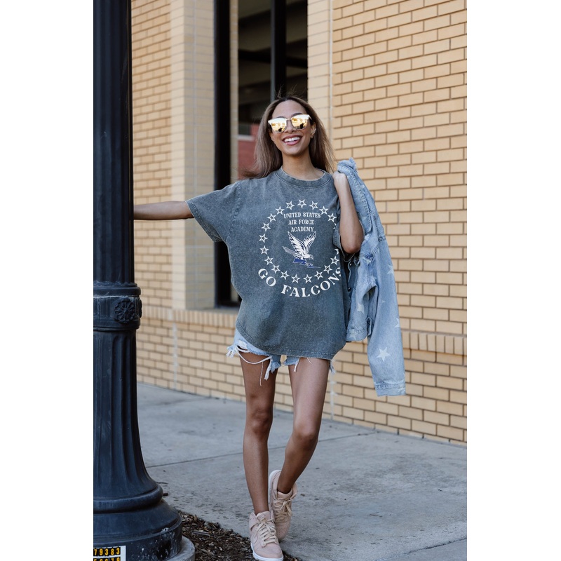 AIR FORCE FALCONS BRIGHTEST STAR OVERSIZED CREWNECK TEE