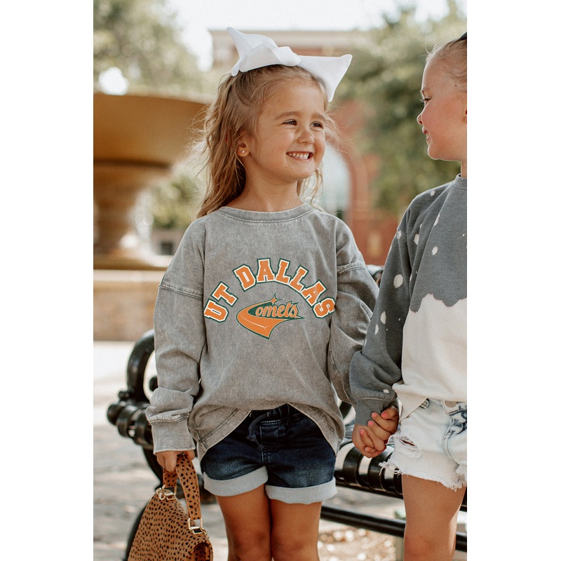 TEXAS AT DALLAS COMETS Kid’s Faded-Wash Pullover