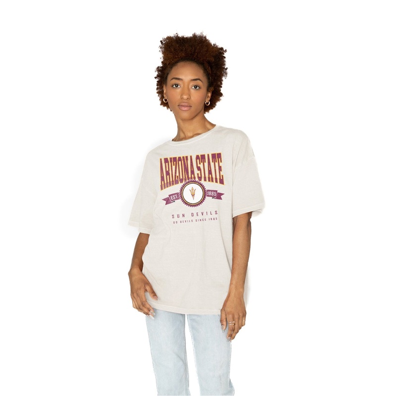 ARIZONA STATE SUN DEVILS GET GOIN’ OVERSIZED CREW NECK TEE