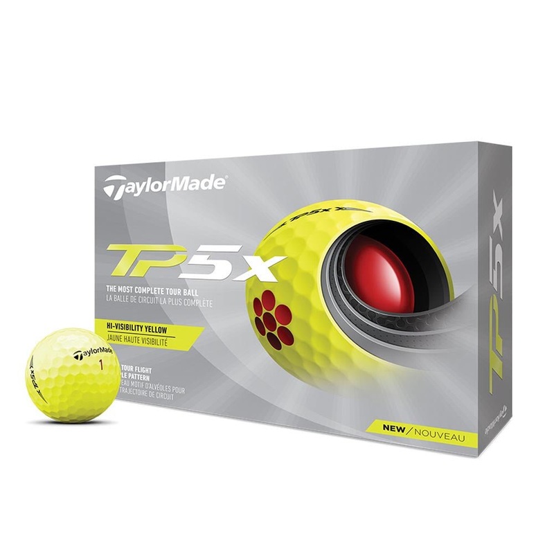TaylorMade TP5x Golf Balls – Yellow – Prior Generation