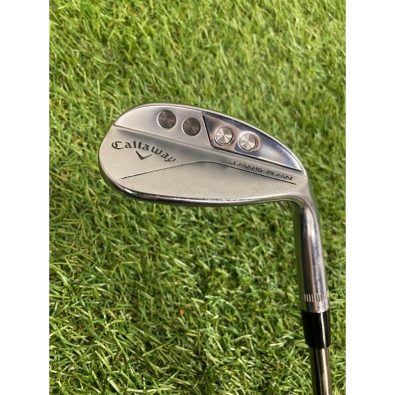 Used Men’s Callaway Jaws Raw Full Toe Chrome Wedge Right Handed Stiff Flex 56 Degree Steel Shaft