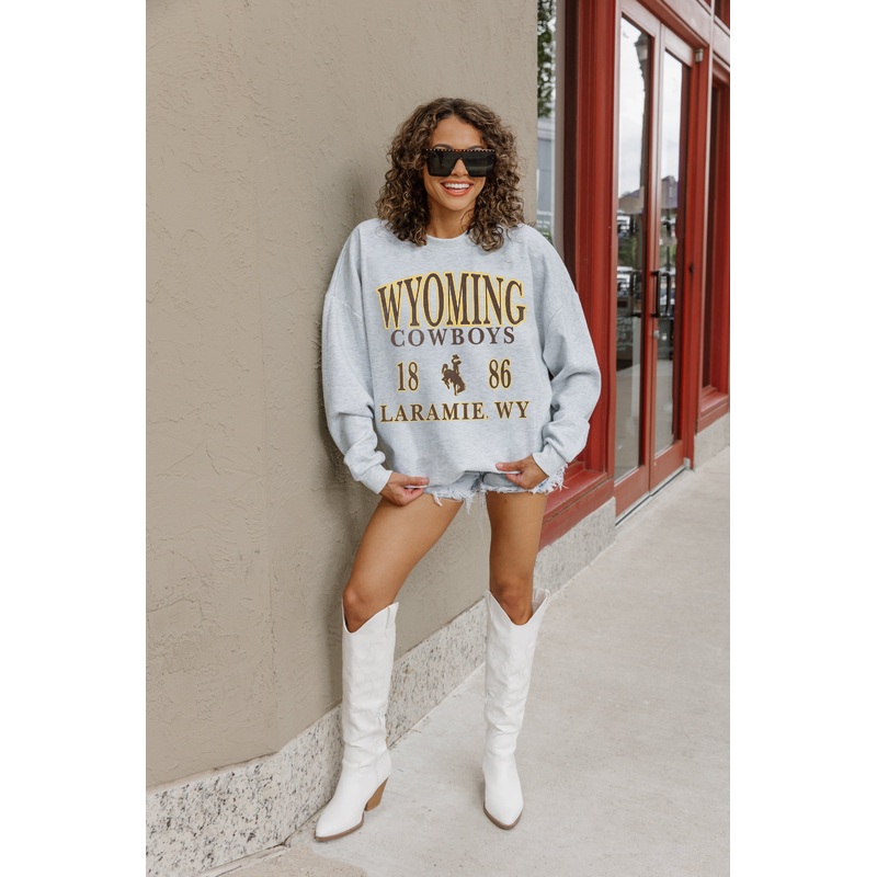 WYOMING COWBOYS Allegiance Fleece Drop-Shoulder Pullover