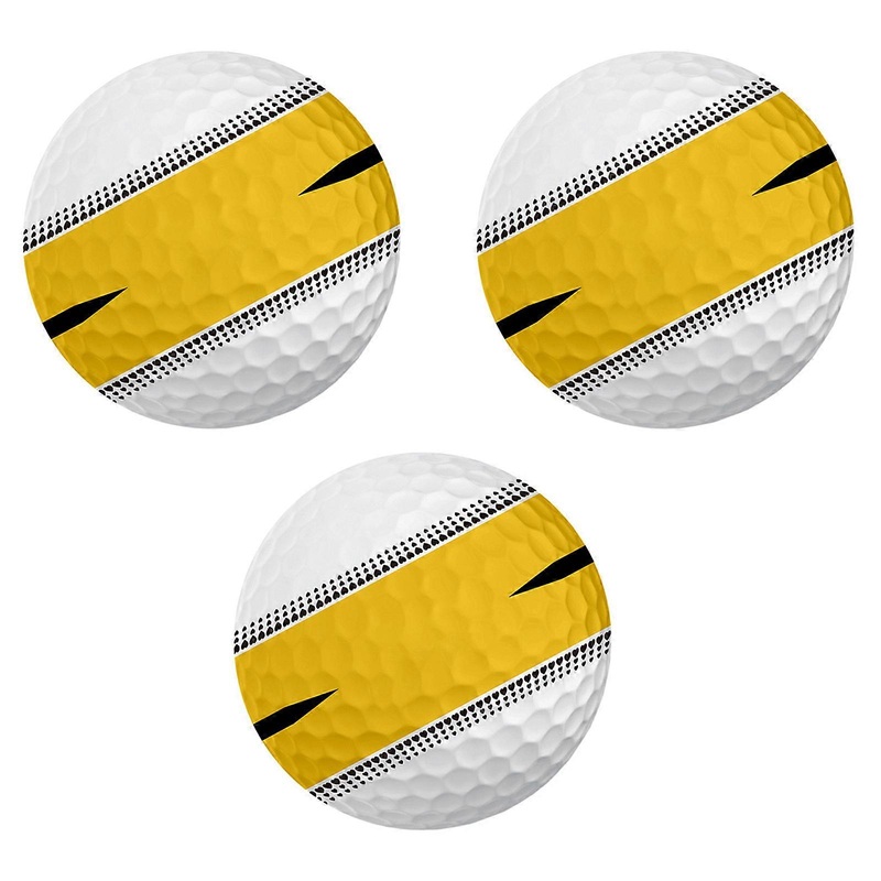 Golf Balls Stable Line 3 Layer 360 Degree Precision Golf Balls for Professional Competition Enhancing Accuracy  Yellow
