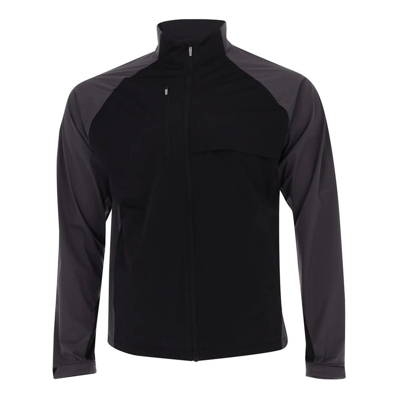 Greg Norman WeatherKnit L/S Block Full-Zip Golf Jacket