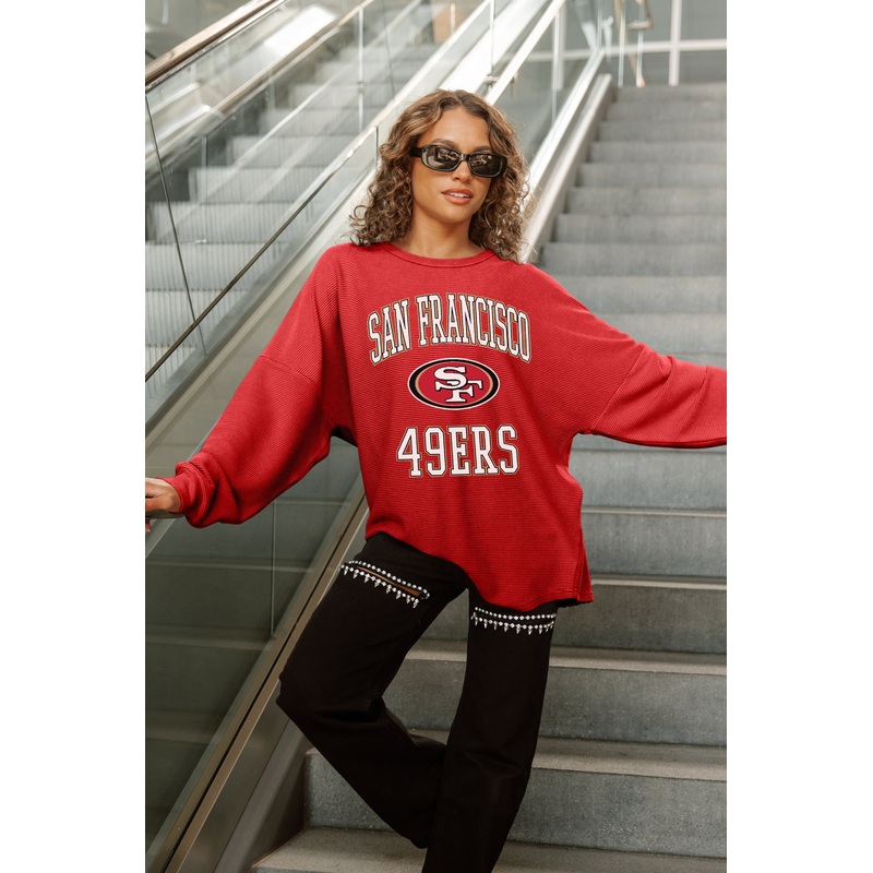 SAN FRANCISCO 49ERS RELENTLESS VINTAGE WASH CORDED PULLOVER