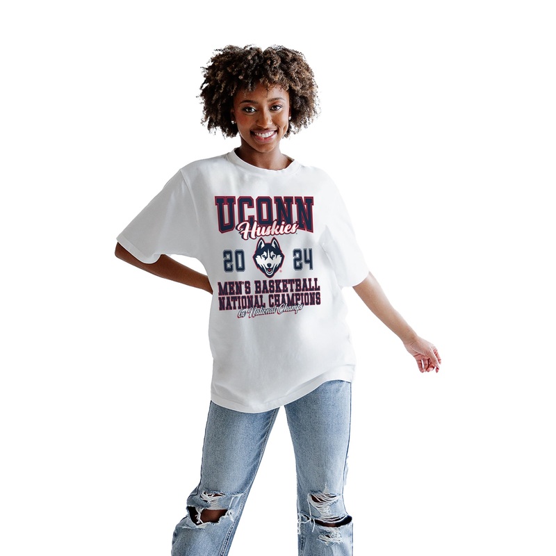 UCONN HUSKIES Free Throw Oversized Tee