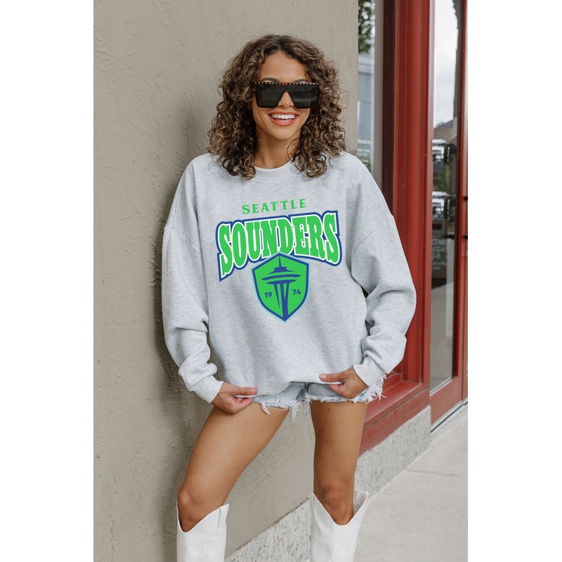 SEATTLE SOUNDERS FC Pitch Pride Fleece Crewneck Pullover