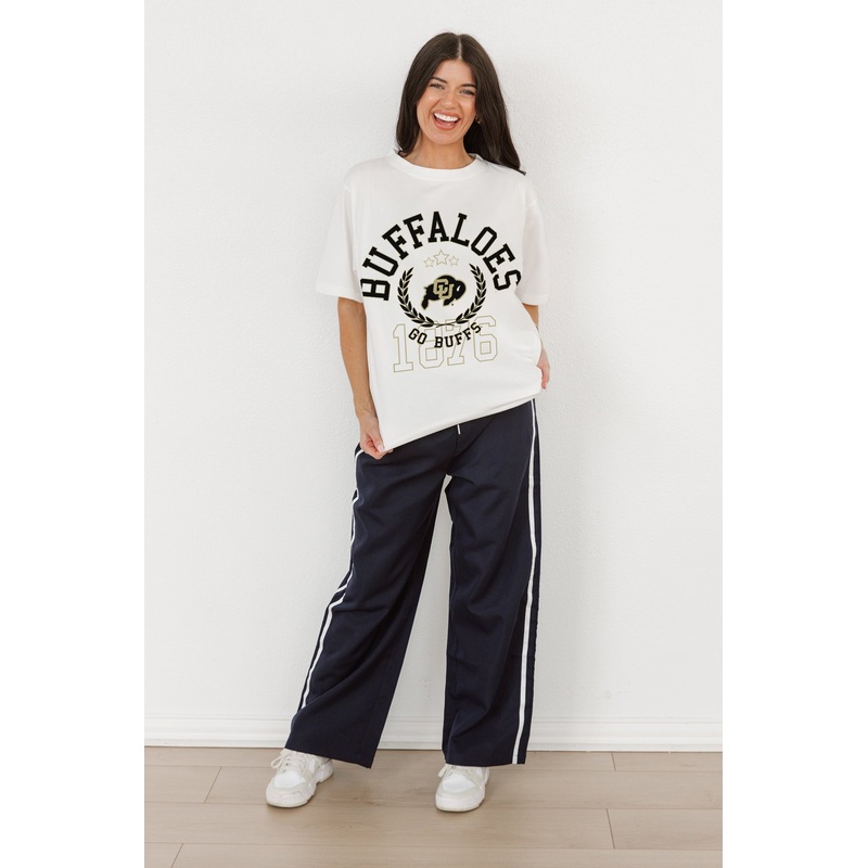 COLORADO BUFFALOES Go For Two Oversized Crewneck Tee By Madi Prewett Troutt