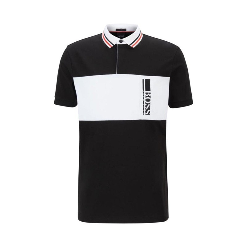 Hugo Boss Pavel Polo|Small|Medium|Large|X-Large|XX-Large|XXX-Large|Black