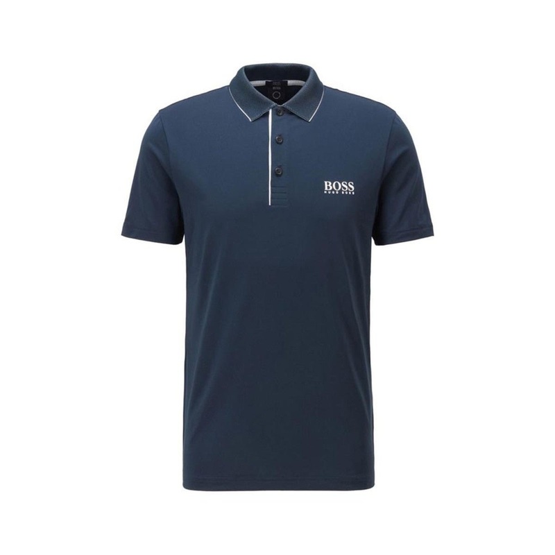 Hugo Boss Pauletech Polo|Small|Medium|Large|X-Large|XX-Large|XXX-Large|Navy