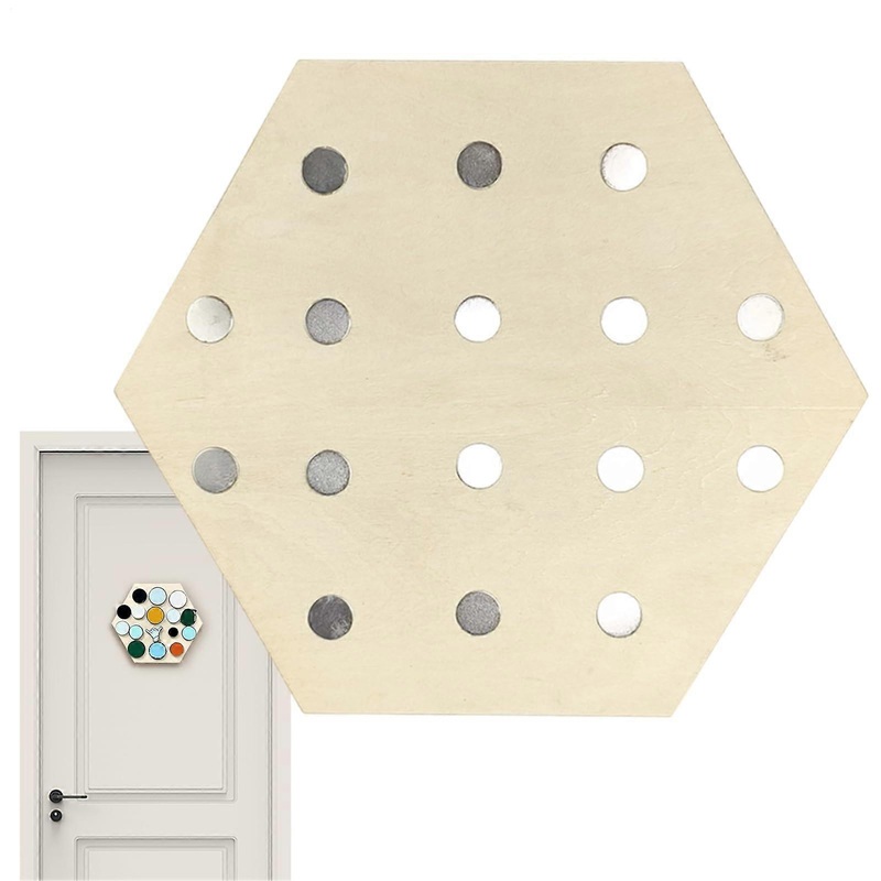 Golf Ball Marker Display Stand  16 Golf Ball Marker Display Holder, Coin Trays, Poker Chip Holder for Storing and Displaying Up to 16 Markers