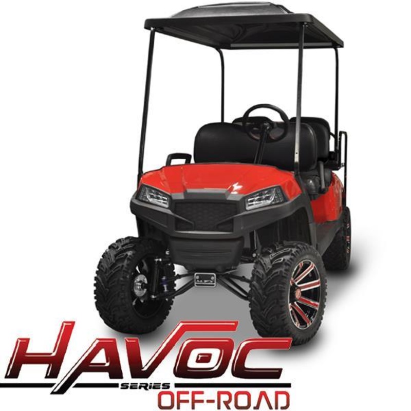 Yamaha G29/Drive HAVOC Off-Road Front Cowl Kit in Red (Years 2007-2016) PN# 05-046CO