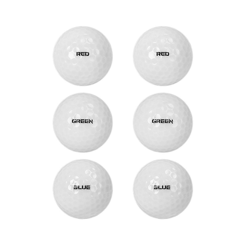 6 Pieces Light up Golf Balls Super Bright 3 Colors Golf Gift for Men Women