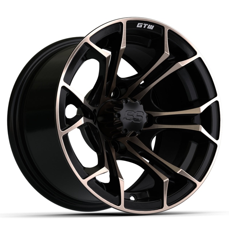 12 GTW Spyder Wheel  Matte Black with Bronze PN# 19-256