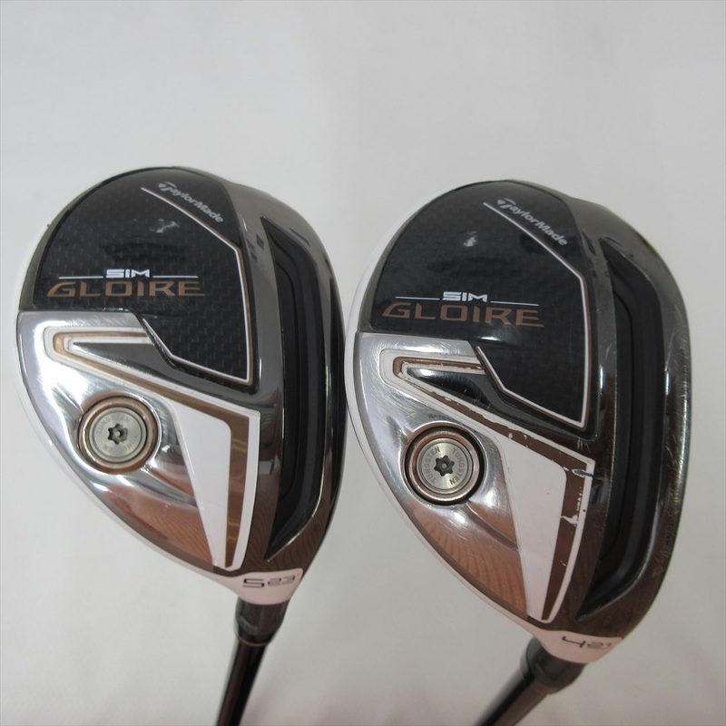 2-Pack Golf Clubs TaylorMade Hybrid SIM GLOIRE U4 & U5 Stiff AIR Speeder TM
