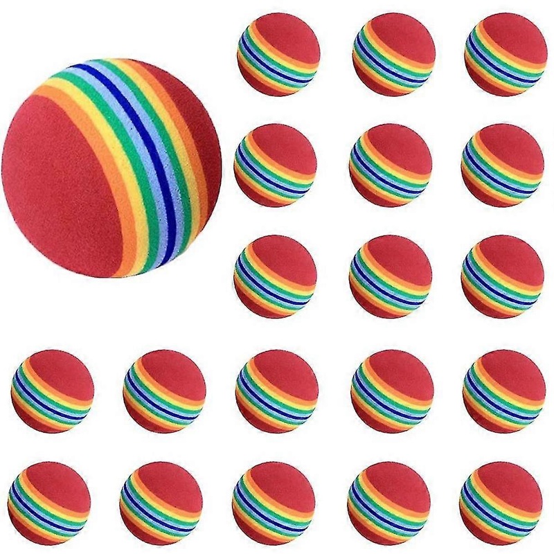 25Pcs Indoor Outdoor Practice EVA Sponge Foam Golf Balls Swing Training Balls Golf Soft Balls