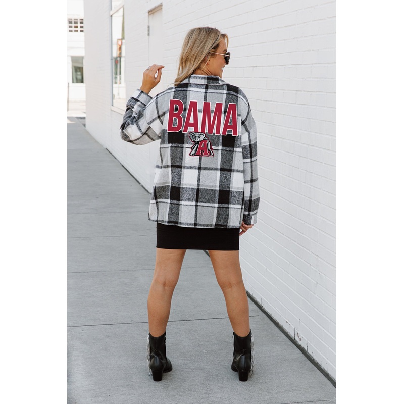 ALABAMA CRIMSON TIDE MAD FOR PLAID JENKINS PLAID OVERSHIRT