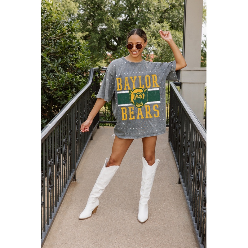 BAYLOR BEARS On The Ball Mini Rhinestone Tee