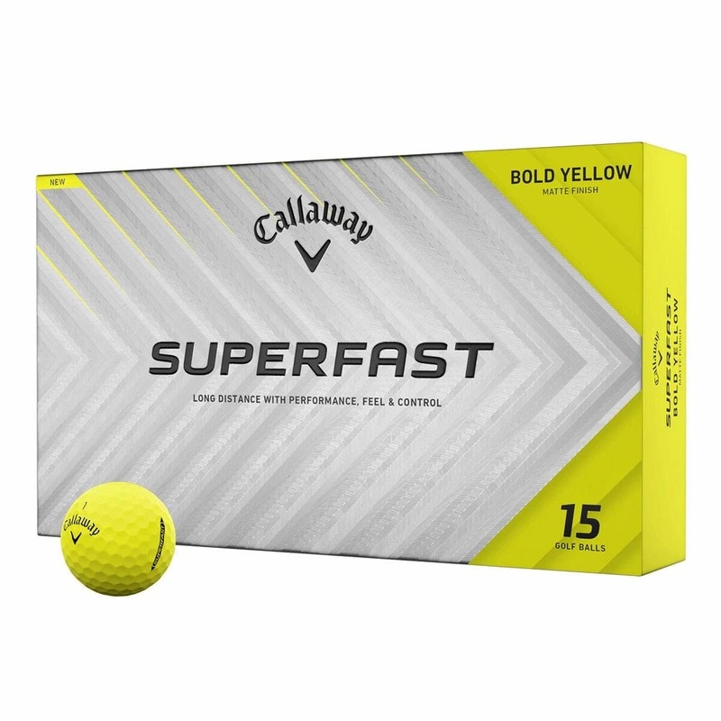 Callaway Superfast Golf Balls – Bold Yellow – 15 Pack