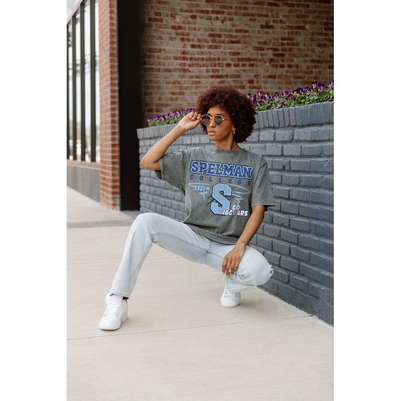 SPELMAN COLLEGE JAGUARS Keep The Lead Oversized Tee