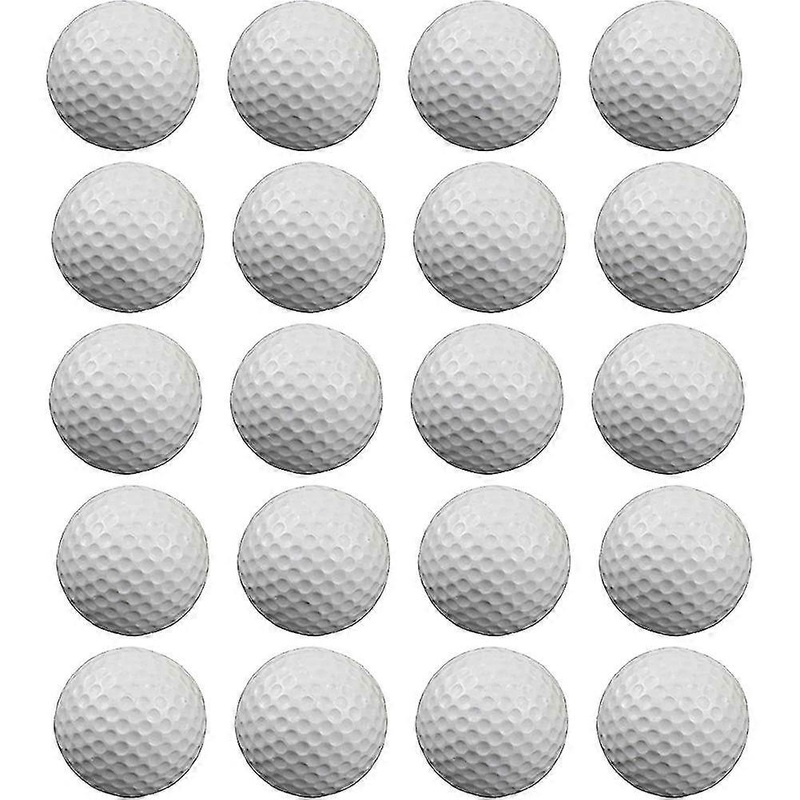 20 Pcs Air Golf Practice Balls,foam Ball,golf Training Indoor And Outdoor, For Backyard Hitting Mat,white