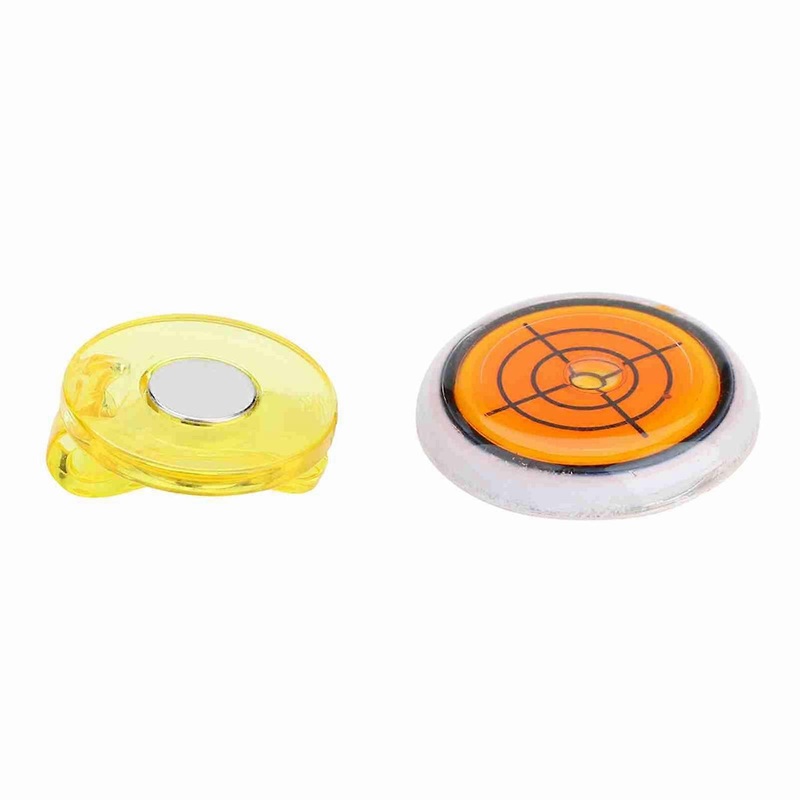 Durable Plastic Golf Hat Cap Clip with Detachable  Marker Yellow